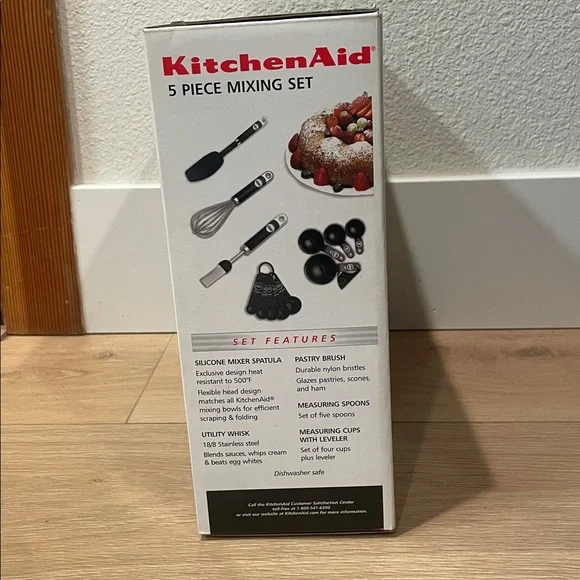 KitchenAid Black 5 Piece Mixing Set - Picture 2 of 4
